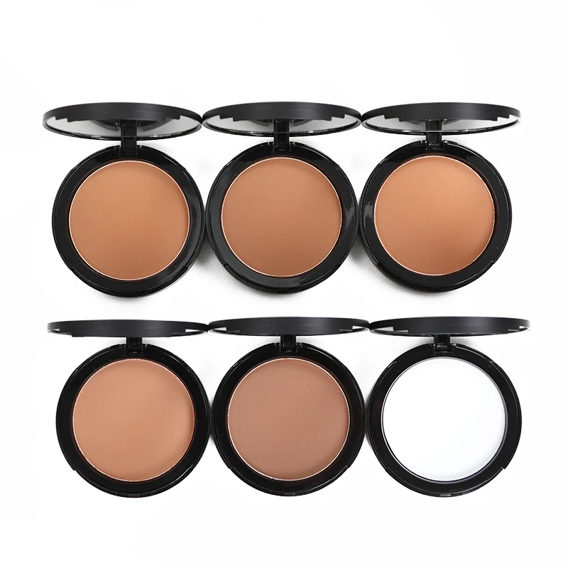Face Private Label Wholesale Pressed Powder Foundation and Powder for All Skin OEM Best Makeup 6 Color Female Travel Size 10G