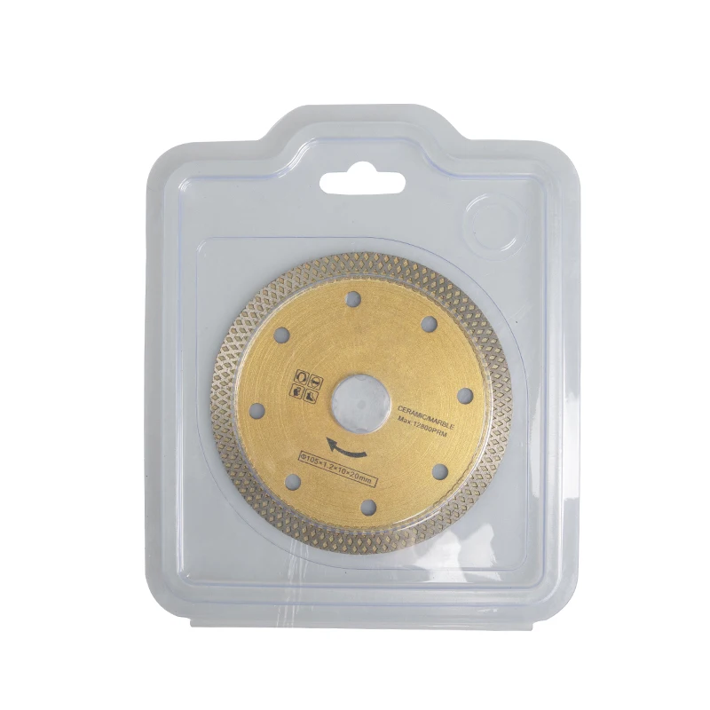 Zhongzuan 115mm Cold Super Thin Continuous Edge Angle Diamond Cutting Disc Circular Saw Blade For Tile Cutting