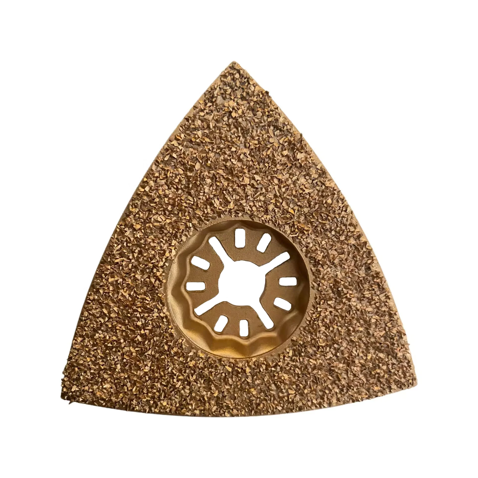 Universal Multi-functional Oscillating Tool Blade Made of High-carbon Steel Brazed Diamond Triangular Grinding Disc
