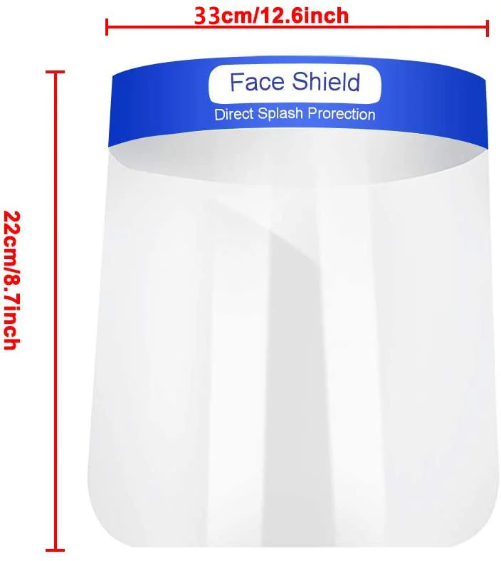 Protective Face Shields with Clear Vision, Comfort Sponge. Eye Protection. Made in The China