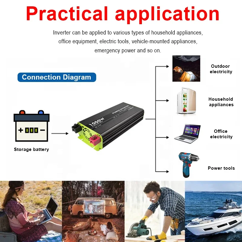 single phase power inverter dc to ac 1000w 2000w 3000w 4000w solar inverter for the new energy