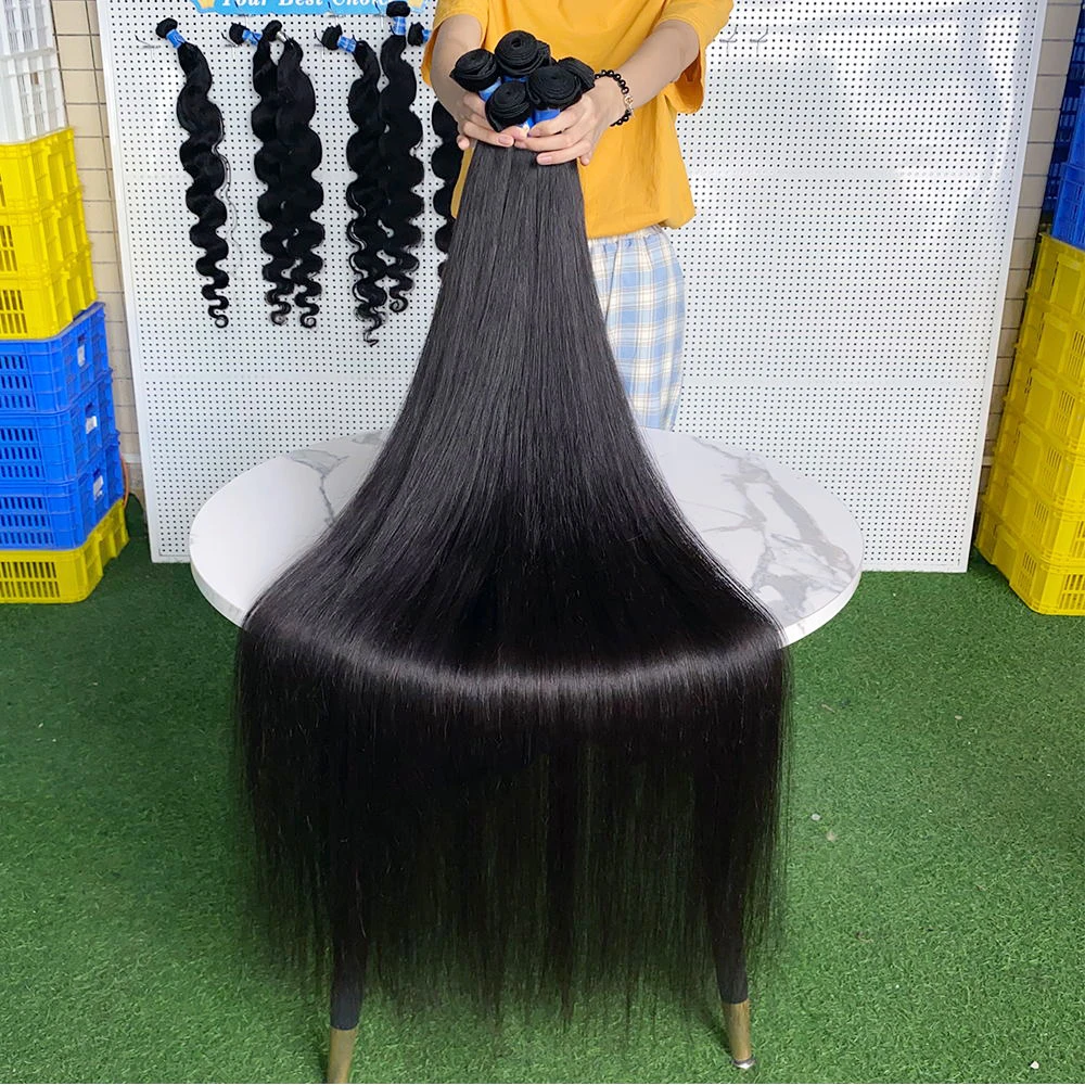 GD Remy Hair 100 Human Hair Natural Raw Hair Extension,10a Grade Straight Weave Hair Weft,One Donor Virgin Cuticle Aligned Hair