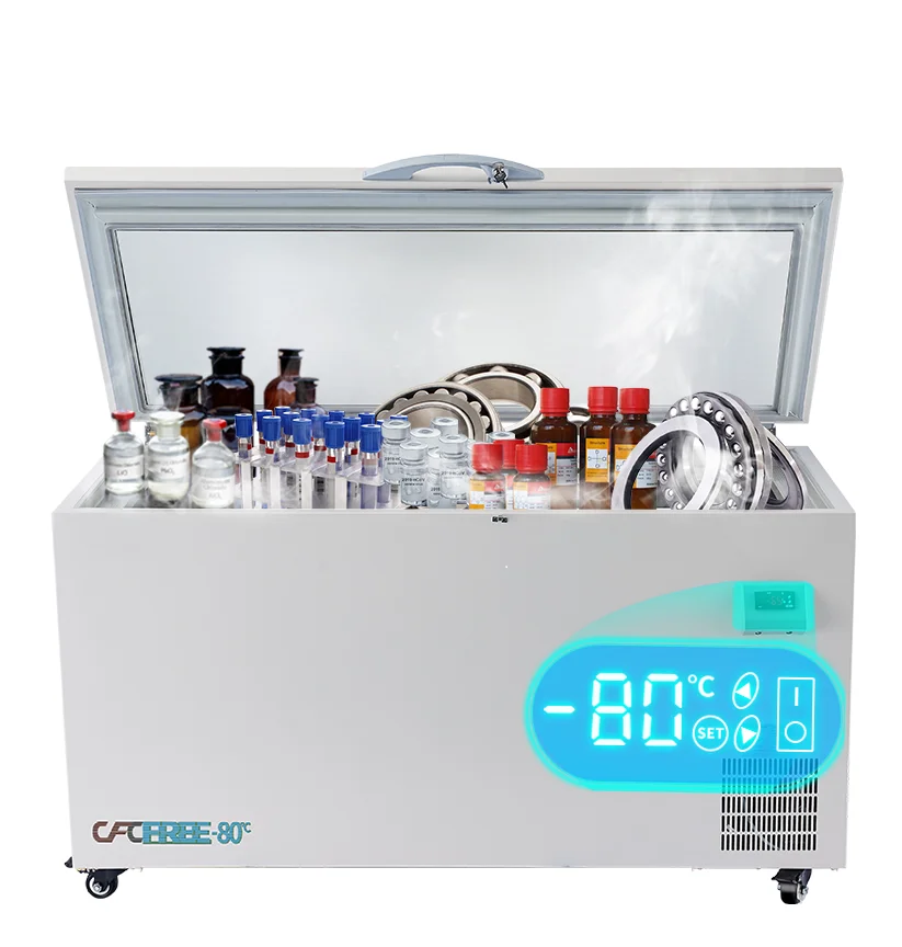 -80 Degree 300L  ultra low Deep chest Freezer congelador horizontal