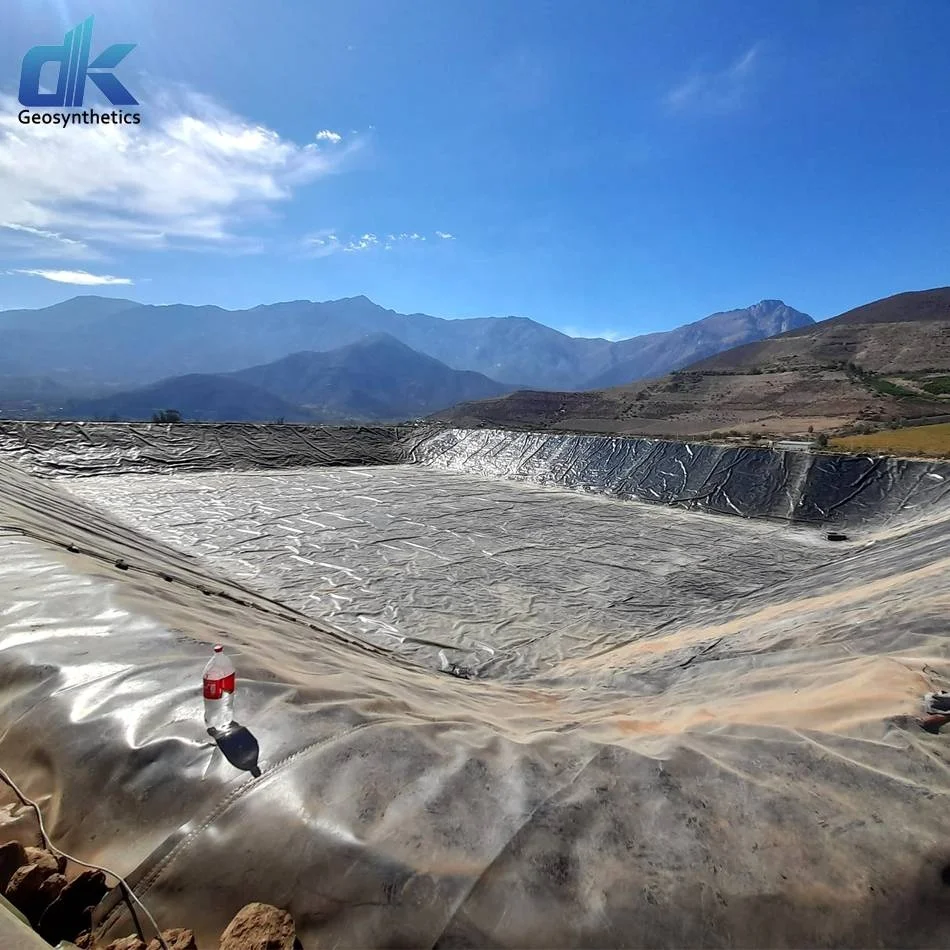 HDPE Black 1.0mm geomembrane 1.5mm 2.0mm landfill mine biodigester liner 0.5mm fish farm shrimp pond liner price