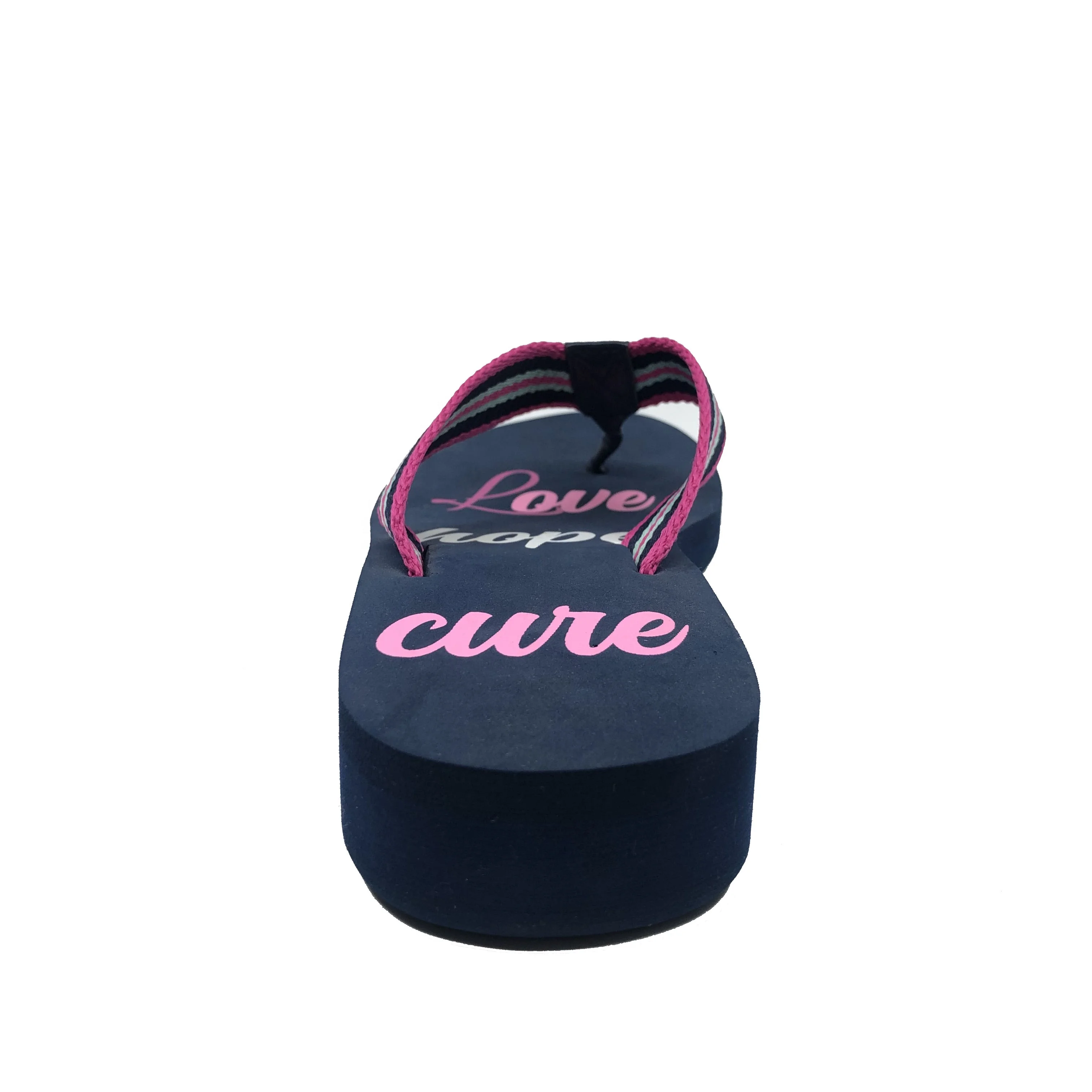 Factory direct sales high quality sandal new design navy eva high heel slippers flipflops women