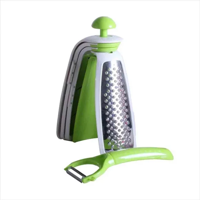 
Dropshipping Multifunctional 5 In 1 Kitchen Foldable Stainless Steel Manual Cutter Vegetable Grater 