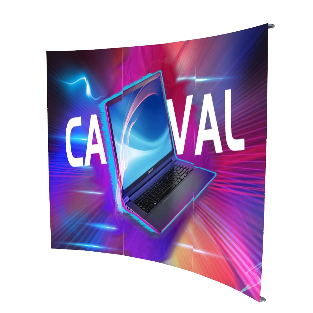 Factory  Portable Easy Assemble Aluminum L Banner Stand with Customized Printing for Advertising Promotional Activities