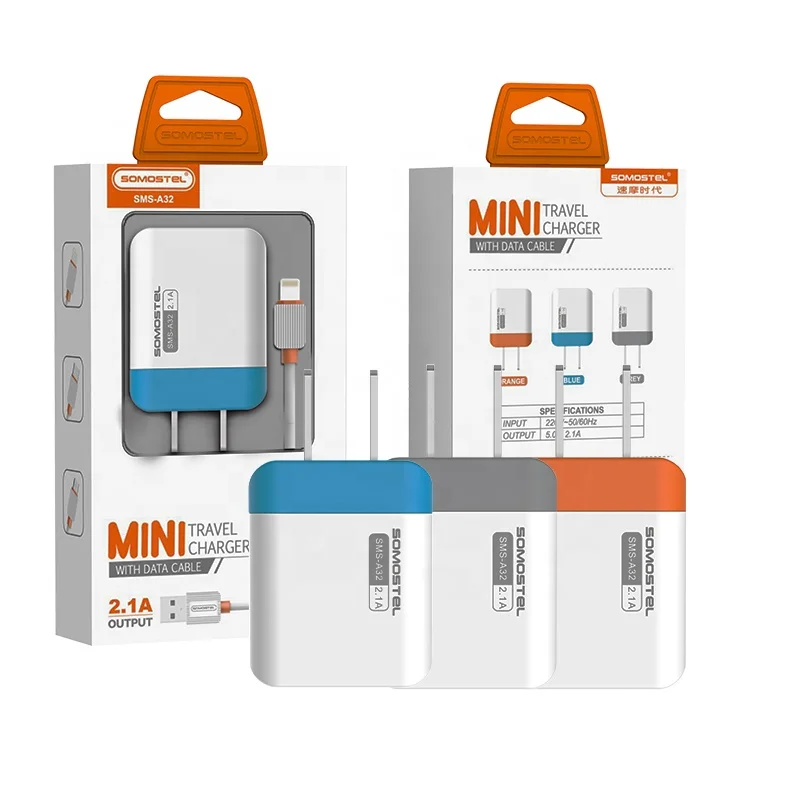 Зарядное устройство Somostel SMS-A32 для сотовых телефонов oem зарядное 2 в 1 usb-зарядное с usb-кабелем