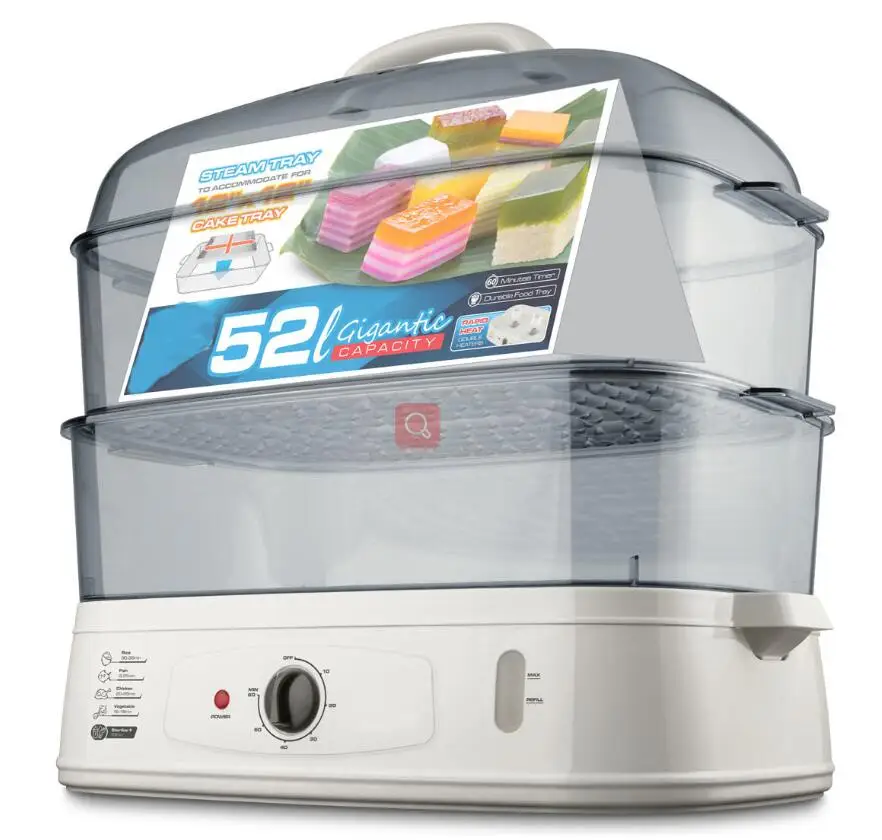 43L китайском материке, 2 слоя пластик Размер 530*356*522 Электрический домой распаровщик еды плита