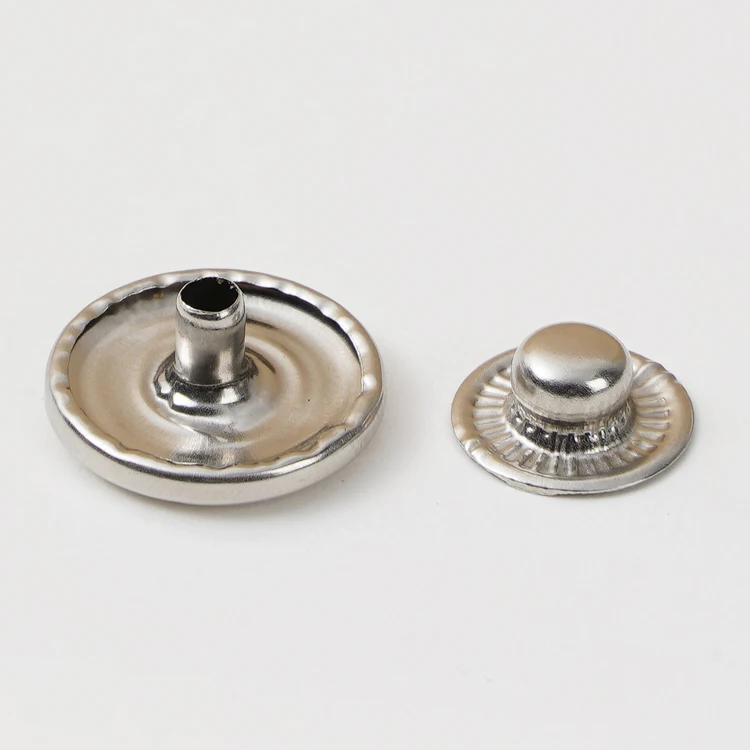 Hot Sale Stainless Steel Snap Buttons Nickel Free 15mm Metal Snap Buttons for Garment and  Overcoat