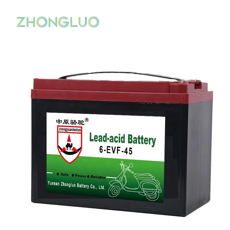 12V 45Ah Long Life Deep Cycle Rechargeable Sealed Lead Acid Battery for Electric Vehicle storage battery