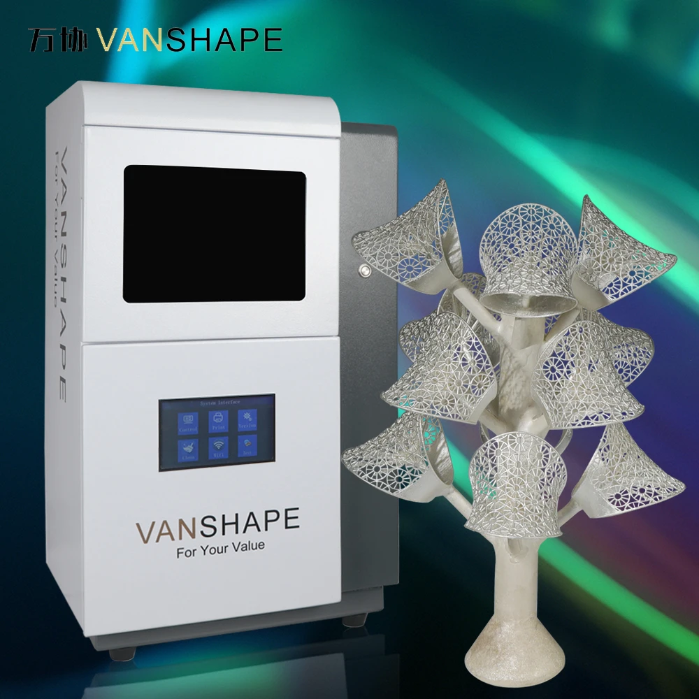 Vanshape High Resolution  3D Wax Printer High Wax Content Fast Curing Jewelry Castitng Resin Printer