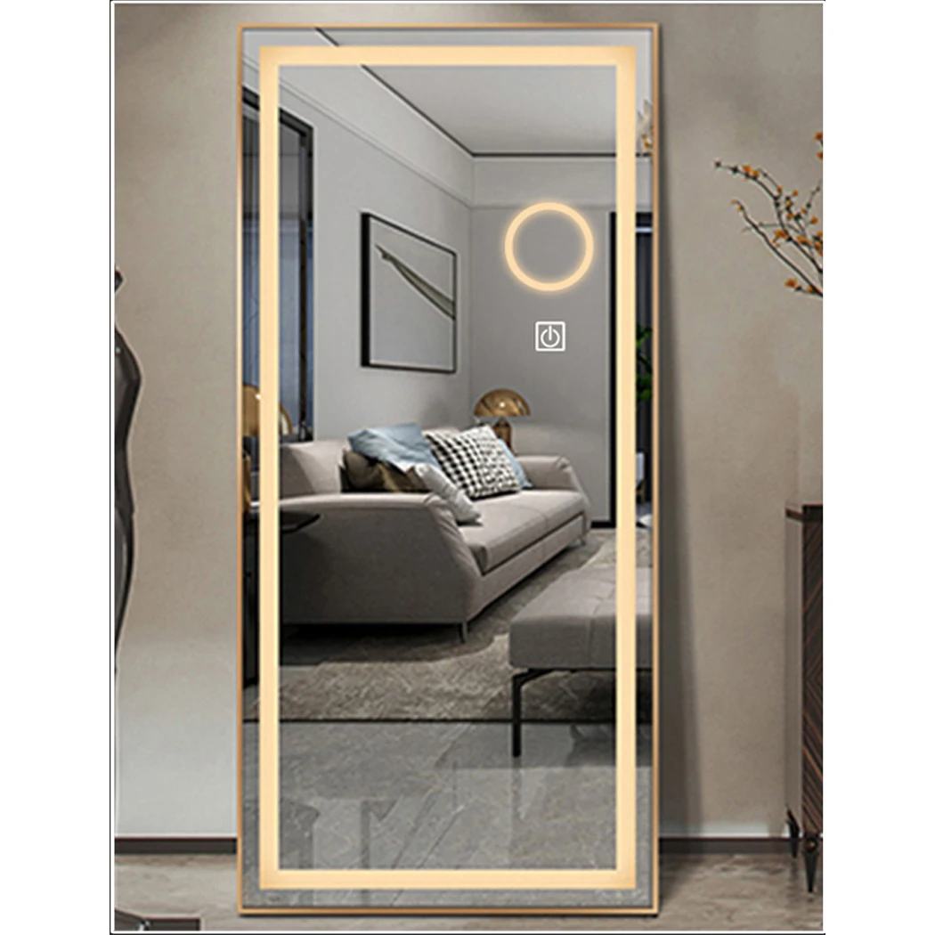 YUSON YS57148 Smart lighting full body floor LENGTH wall mirror touch big wall LED dressing room mirror SMART LED lighted