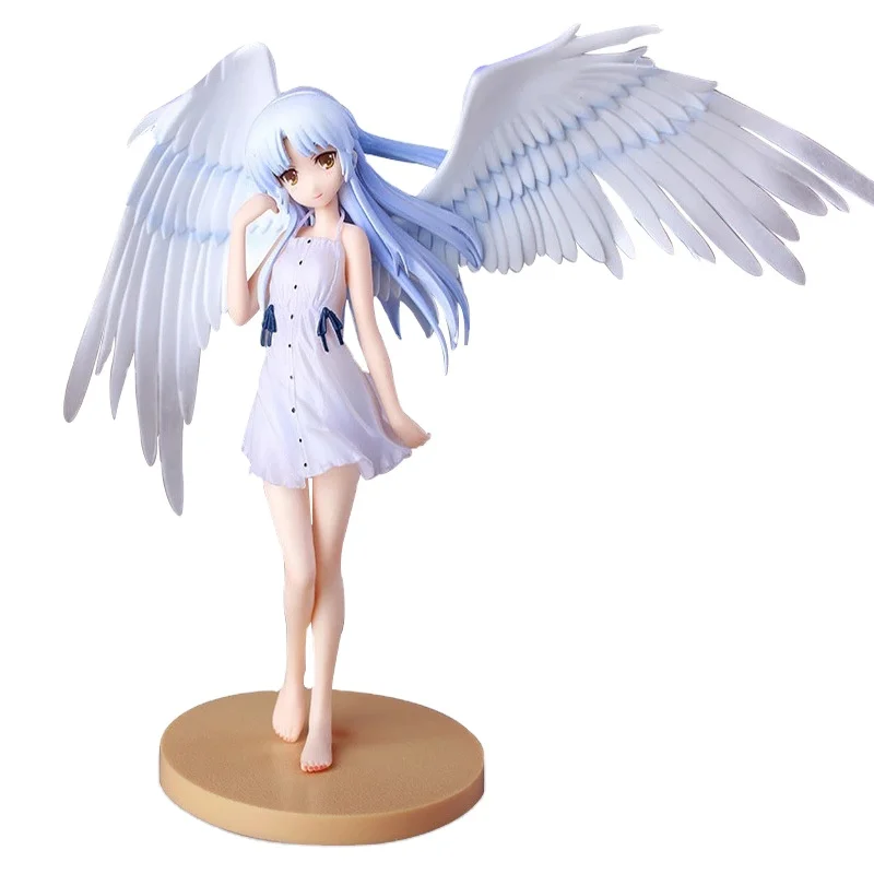 Kawaii Angel Beats Japan Anime Action Figure PVC Toys 1# Tachibana Kanade Angel Wing Doll Room Decor Collection Boy Gifts 17cm