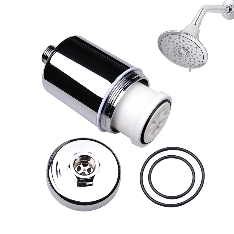 KDF55 Coconut Activated Carbon Filter Media 6 Months Long Filtration Life Multi-Stage Shower Head Water Filter Cartridge