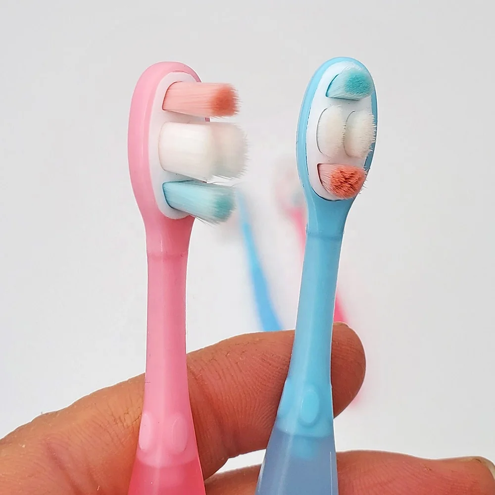 Jelly Color Kids Children 10000 Bristles micro fine fiber Toothbrush