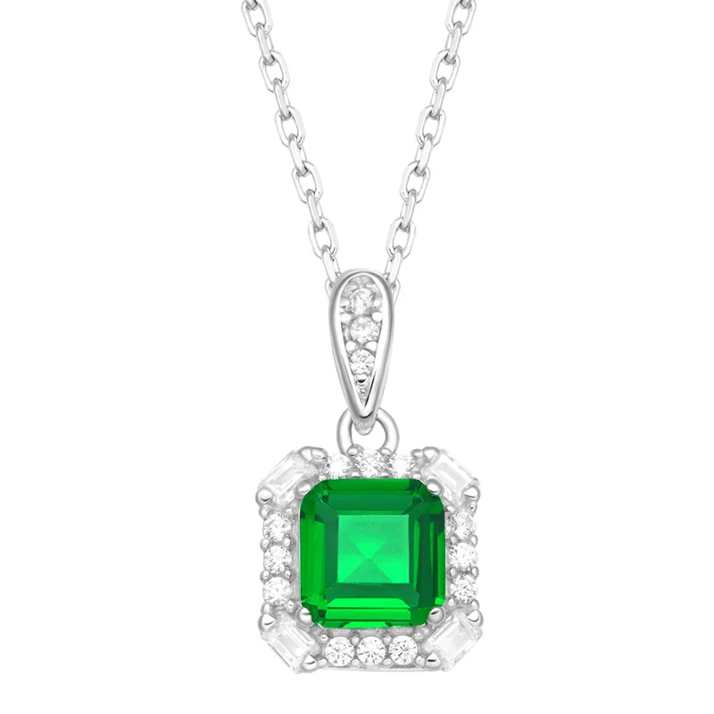 Classic Dubai Bridal Jewelry Luxury Cushion Zircon Earrings Necklace Ring Sets Wedding Trendy Jewel Gift