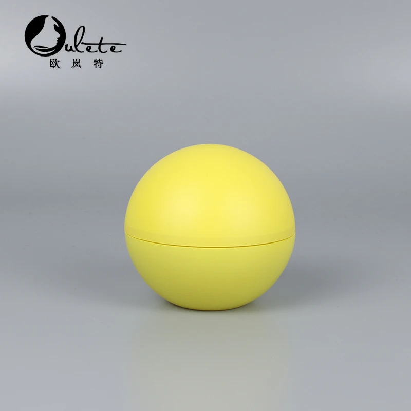 
10g 15g 30g 50g 100g matte finish plastic ball shape cosmetic cream jars body butter containers for skin care 