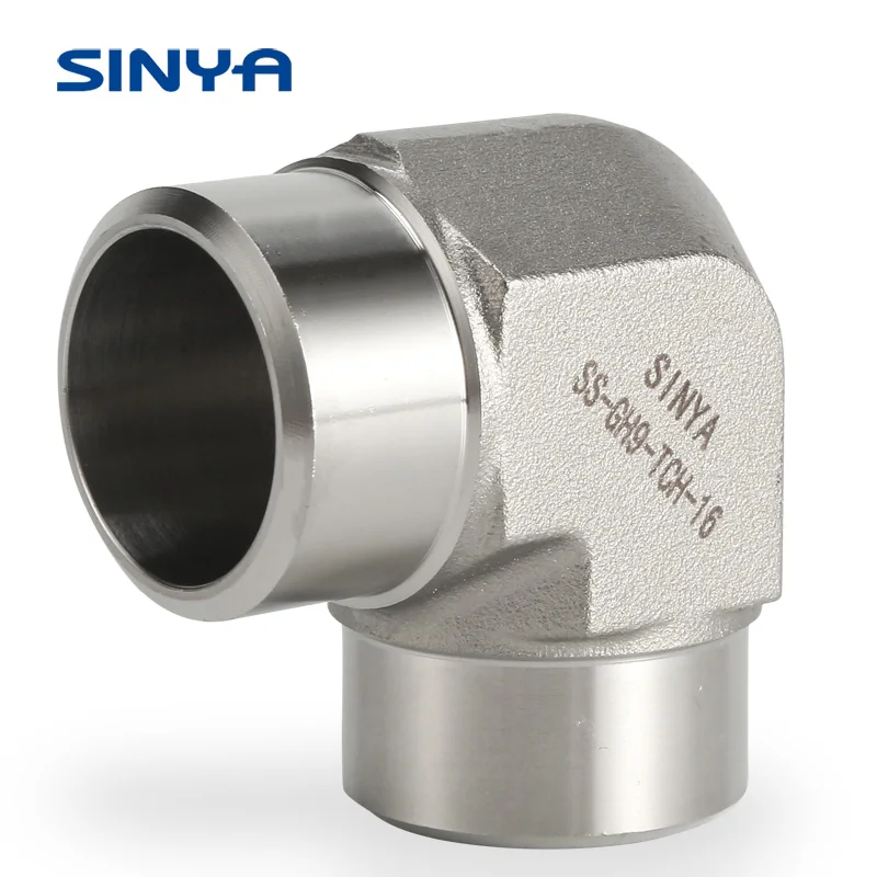 Hydraulic Pipes & Fittings Manufacturer of ASME B 16.11 Socket Welding 90 Elbow 316 Stainless Steel Forged Elbow Weld  Fittings