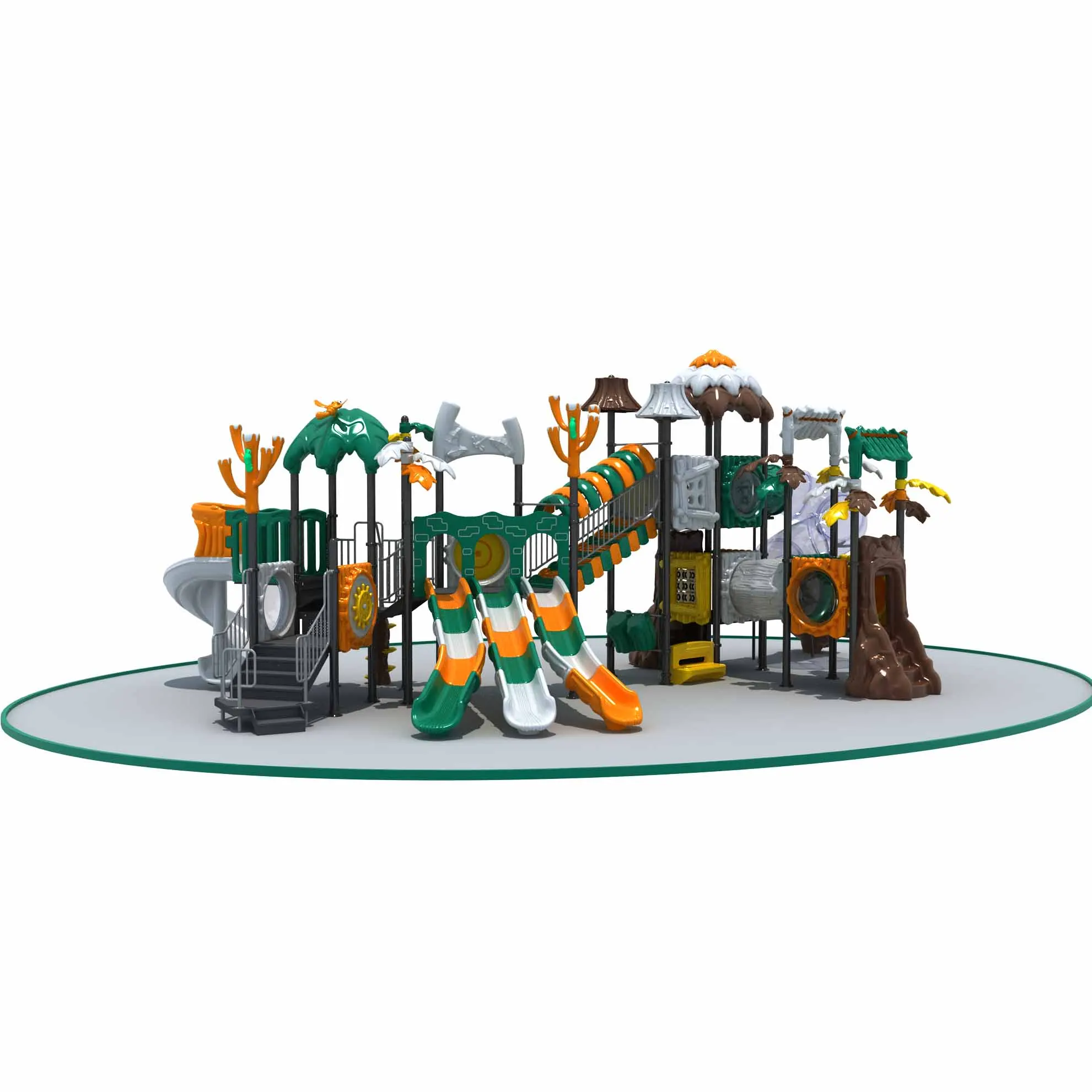 Vasia Outdoor Giant Slides Structure Children Climbing Game Zone For Exciting Activity