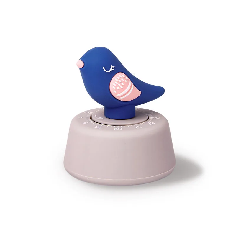 Chirp Timer Student Learning Time Manager Kitchen Timer Mechanical 55 min Reminder Bird Timer