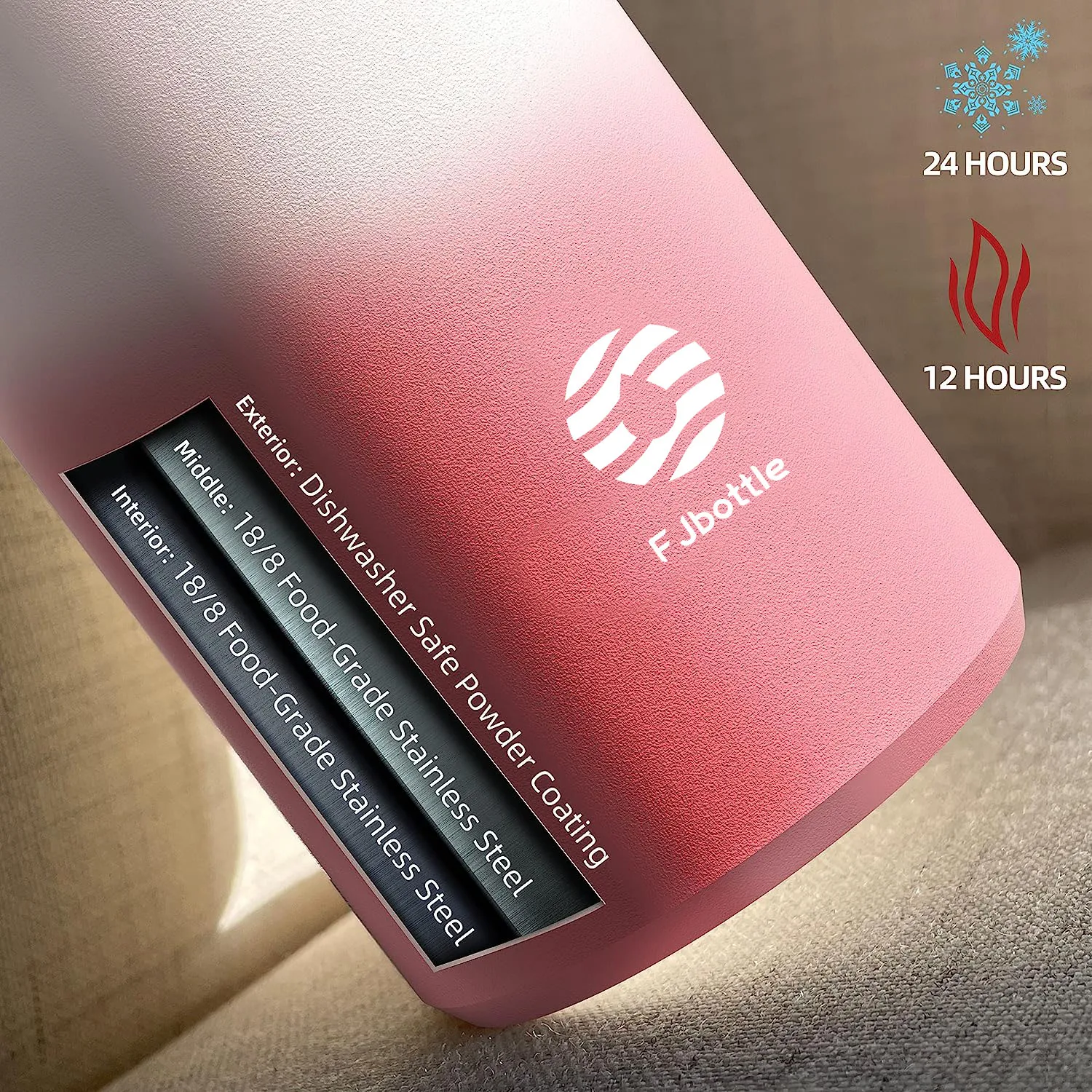 2023 double wall 304SS hot sell sport vacuum bottle with purple blue coral colors 20OZ/32OZ/40OZ leaking proof water bottle