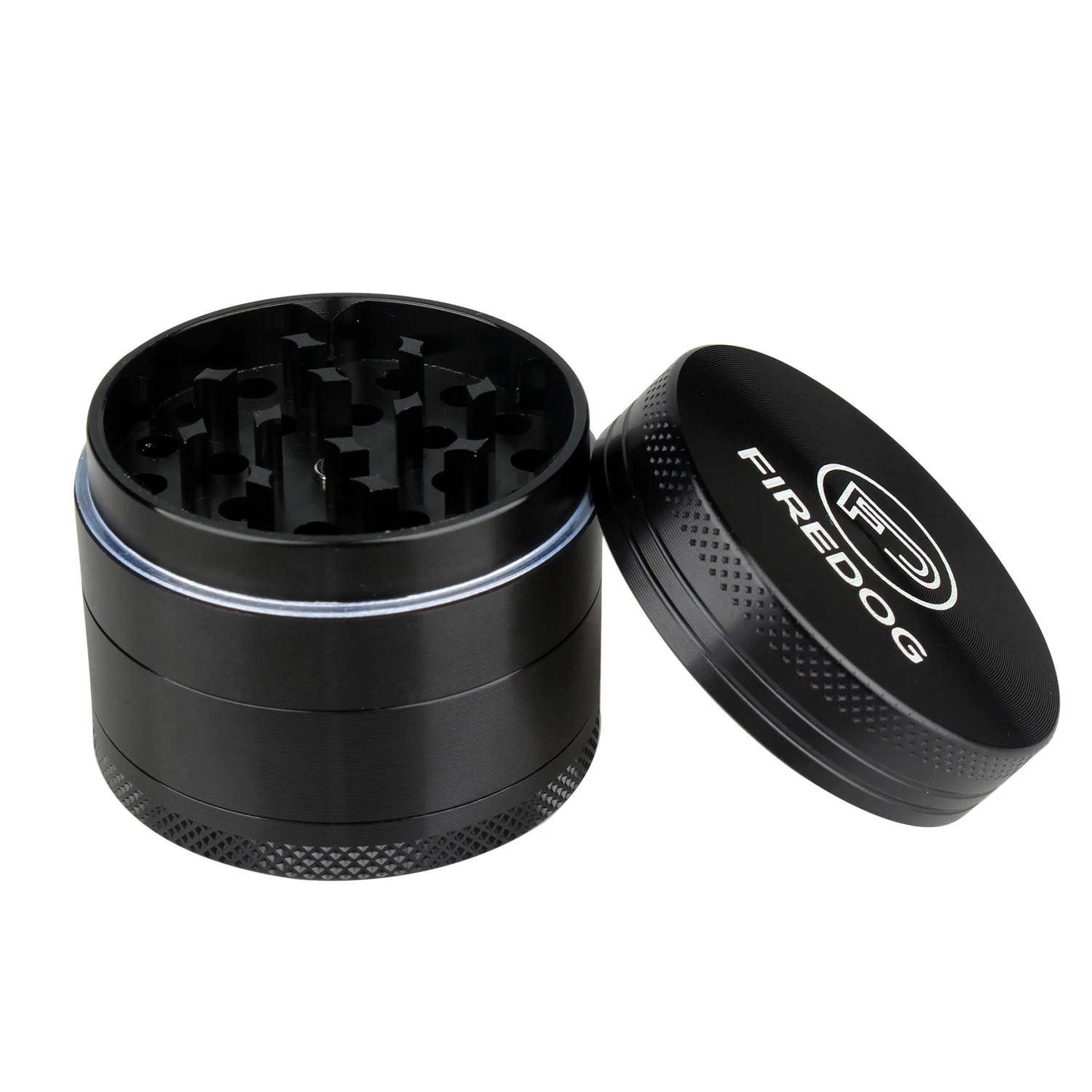 Smoking Custom Logo 4 Layers Magnet Alloy Metal Herb Grinder