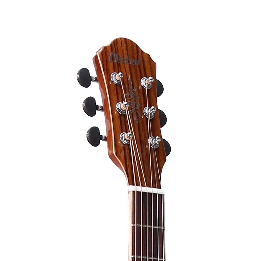 Custom Design Black Matte Die-cast Machine Head Solid Spruce Wood All Kinds Of Guitar Acoustic Guitar For Sale
