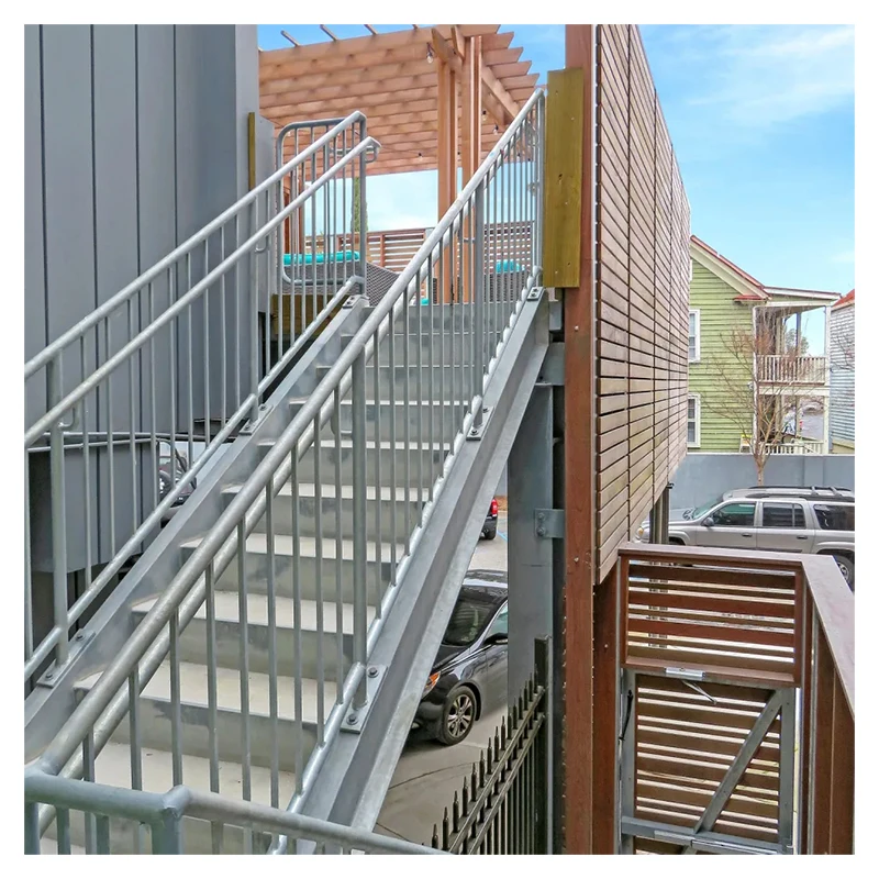Good Price Durable Exterior Stair Project Used Outdoor Mental Staircase Grid Style Stairs