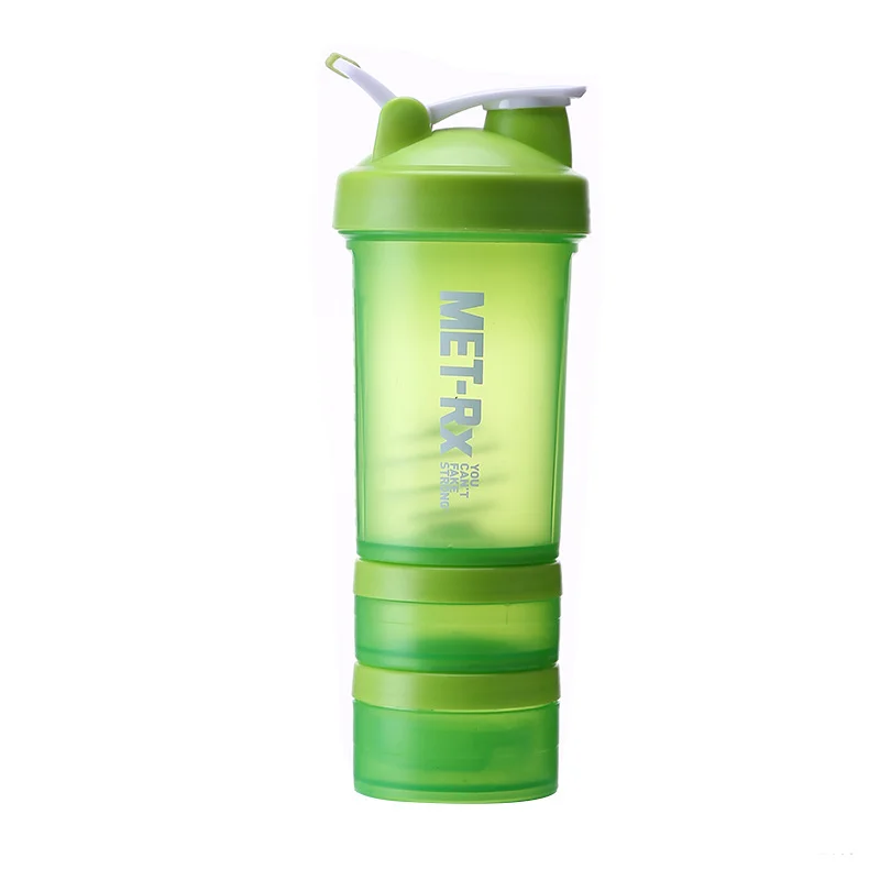 Nontoxic Plastic Shaker Bottle Shake Durable Cups with Lid Protein Shaker Shaking Sports Bottle