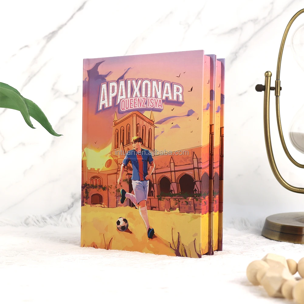 Custom Spray Painted Hardcover Novel Book Art Design with Offset Printing A4/A5 Size for Kraft Paper Packaging Carton Boxes