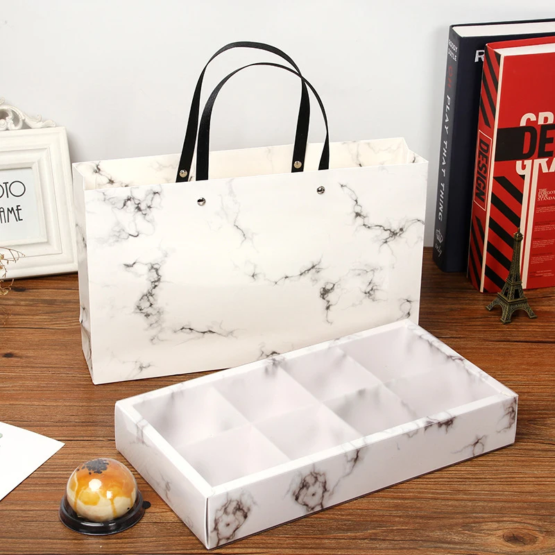 White Cake Sweet Drawer Box Baking Special Biscuit Macaron Packaging Paper Custom Pastry Box