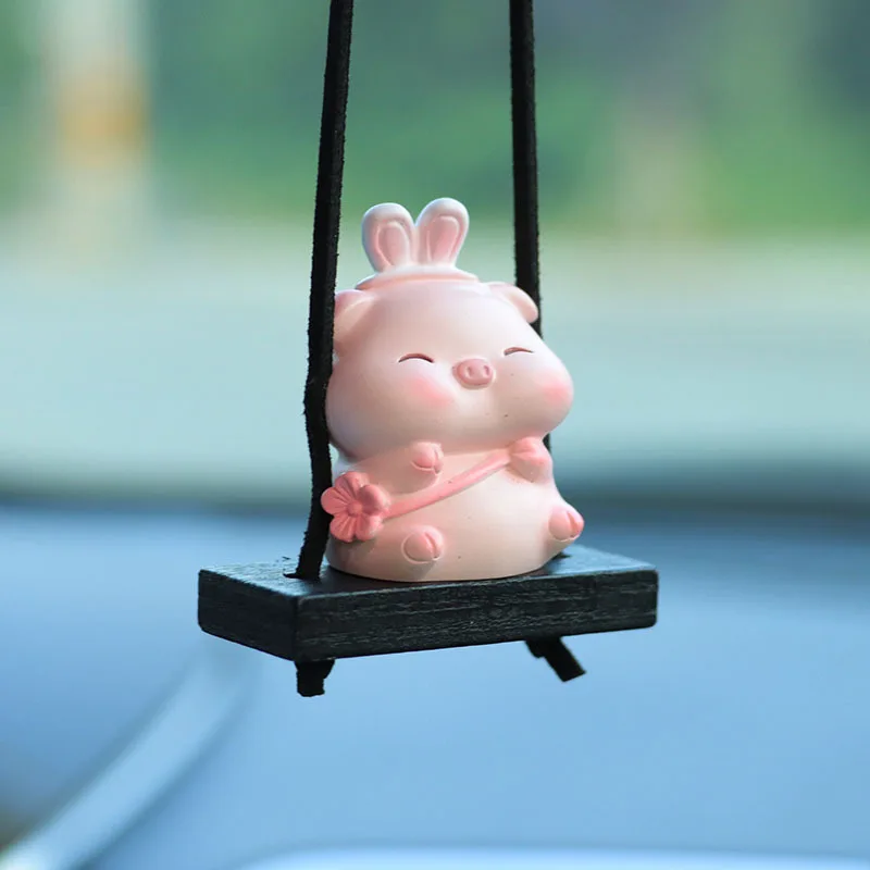Wholesale Funny Car Display Decoration Stickers Auto Interior Decoration,Car Dashboard Piggy Cute Car Interior Decor