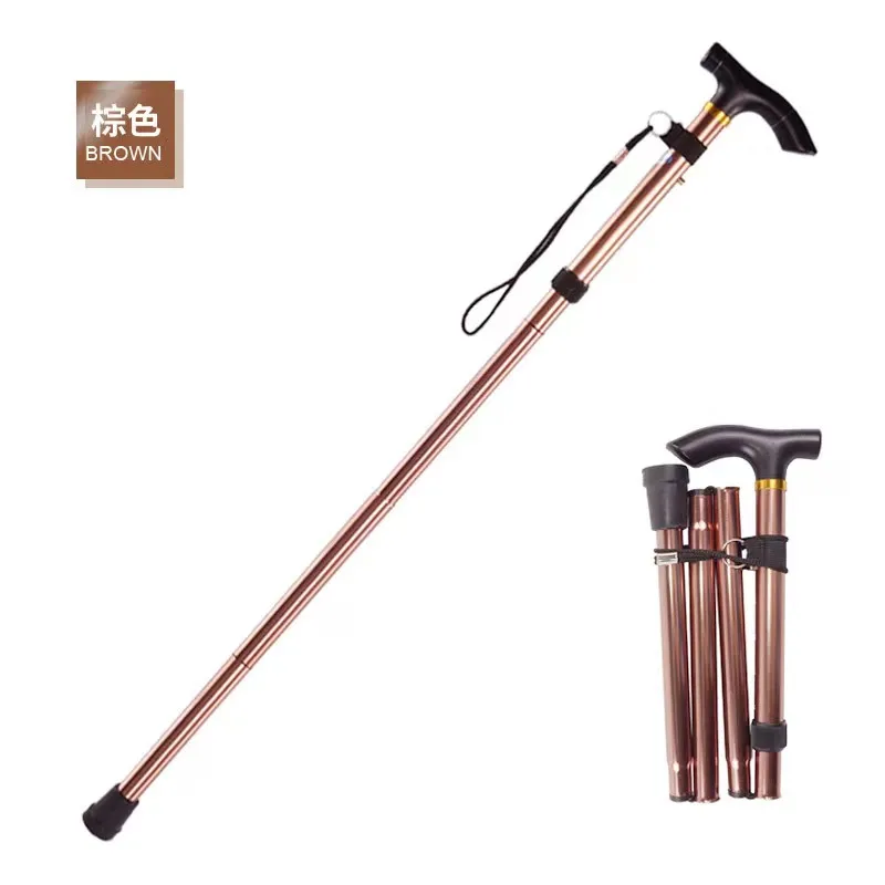 Made in China high-quality lightweight aluminum alloy cane with PVC handle that can be folded