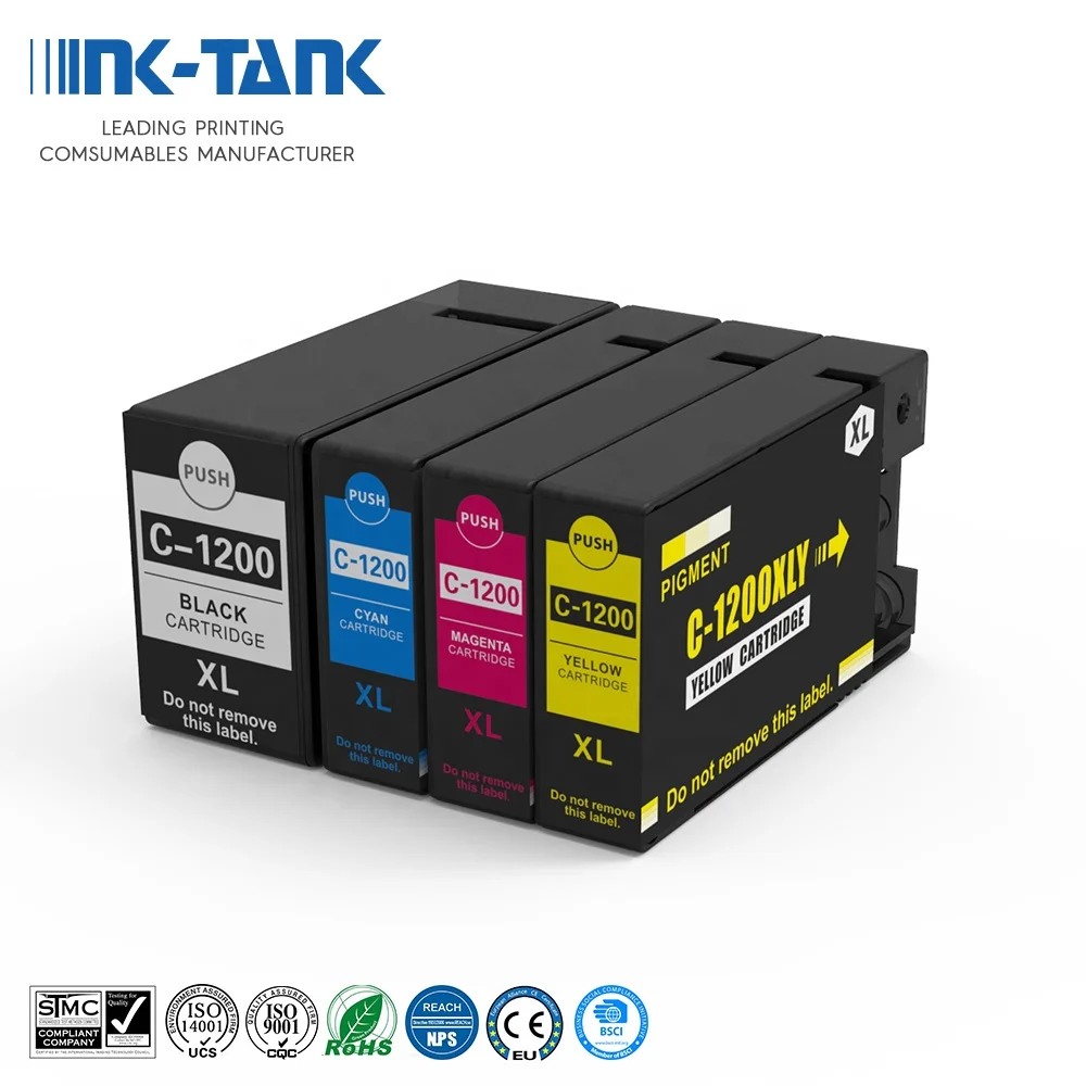 INK-TANK PGI-1200 PGI 1200 1200XL Premium Color Compatible Ink Cartridge for Canon MAXIFY MB2020 MB2120 MB2320 MB2720