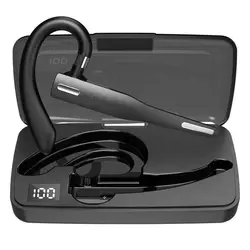 YYK-525 Single Ear Headset Wireless Ear Hook Earpiece Hands-Free HD Call Headphone Earphone with Mic for Driving Business Office