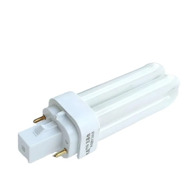 PLC Double U LED Fluorescent Lamp Tube 13W Four-Pin U-Shaped In-Line 360-Degree Luminous Plug-In Energy Saving Ac Eye Protection