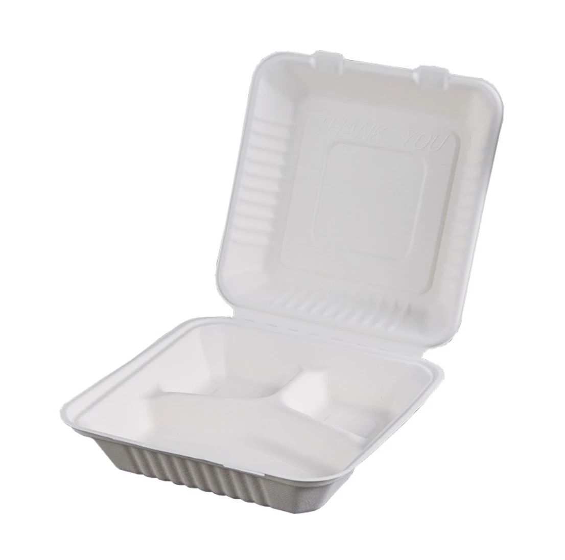 
Attractive price new type three-compartment clamshell lunch box three-compartment lunch box 