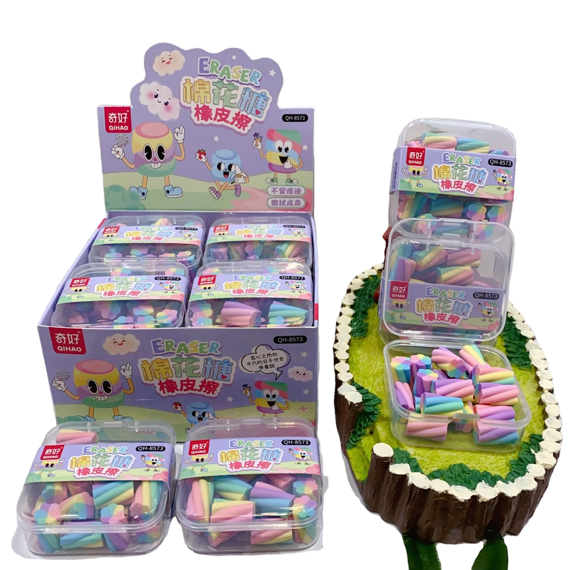 New Pony Unicorn Set Eraser with No Scratches or Chips