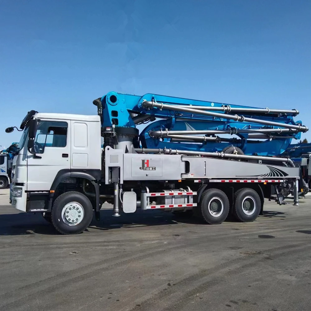A 48/52/56-meter concrete pump truck produced by Jiuhe Concrete Machinery Production Expert factory in China