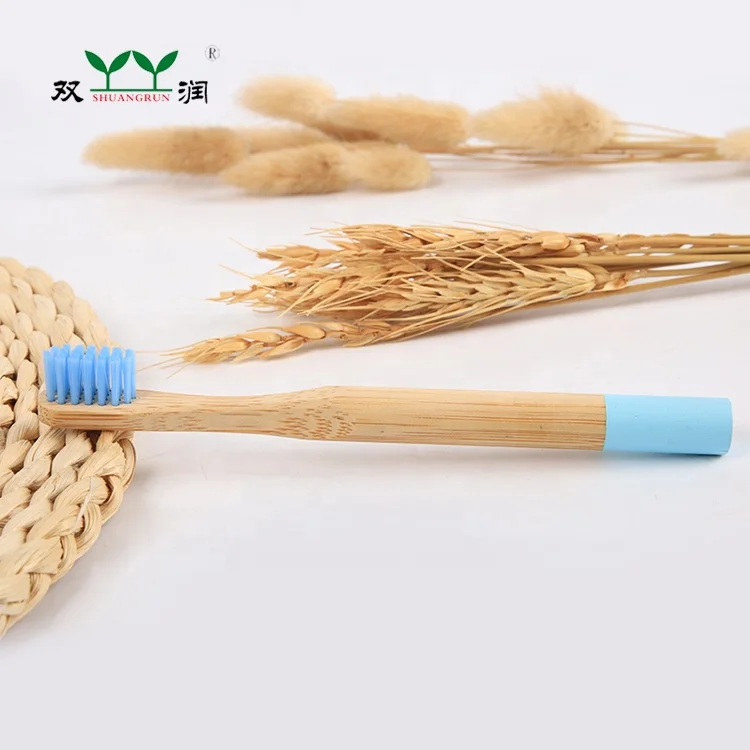 
BT-KCO-001 100% Biodegradable Soft Baby Bamboo Toothbrush 