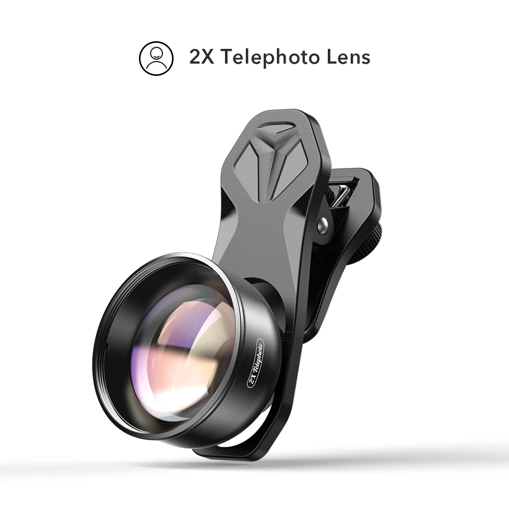 2024 Apexel 60mm Telephoto Professional Mobile Phone Lens for Smartphone HD Portrait 2x Optical Zoom