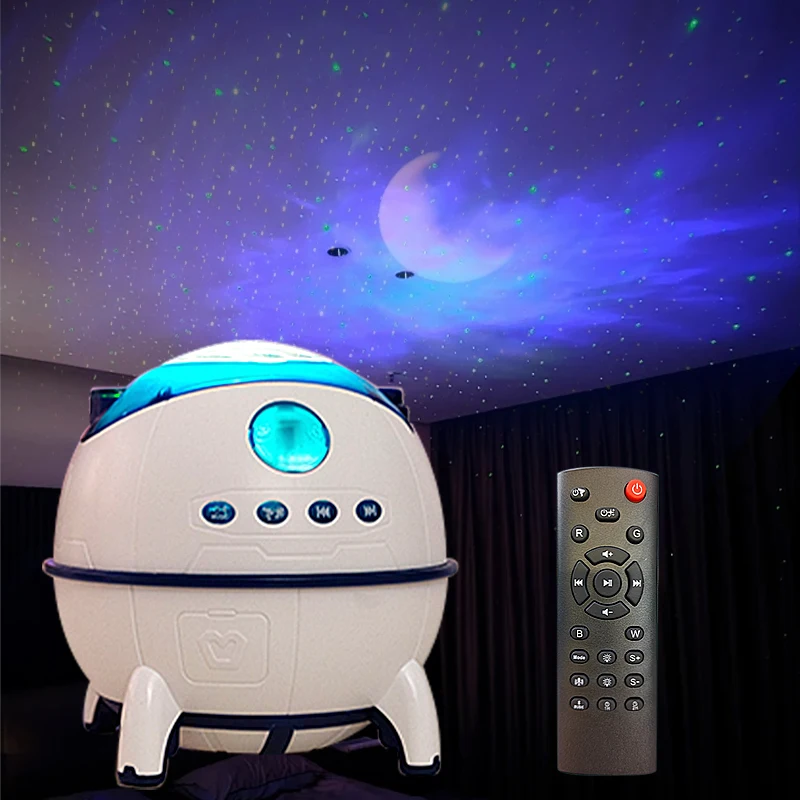 Новый креативный Bluetooth космический капсульный Звездный проекционный свет RGB лазерный ночник USB источник питания ABS сенсор переключатель