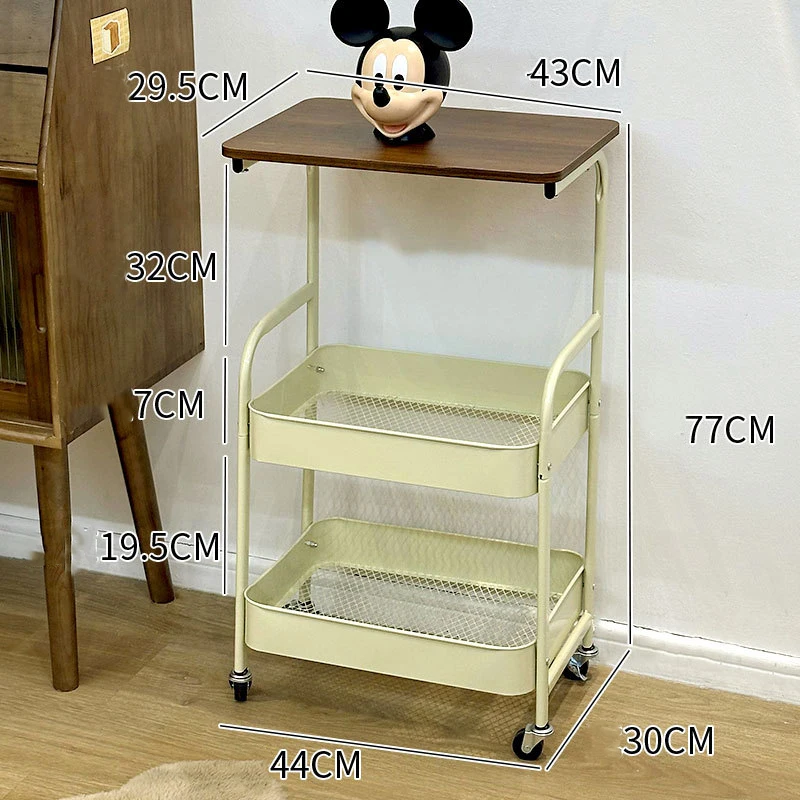 Multifunction 3 Tier Movable Utility Metal  Home Furniture Kitchen Storage Rack