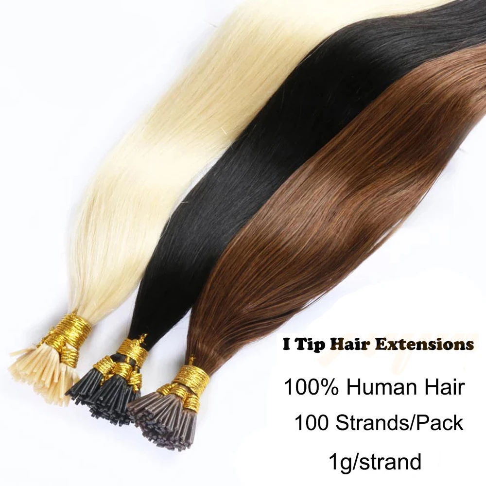 Wholesale Price Hair Extensions 100% Human Hair Keratin Pre Bonded I Tip Human Hair Extension