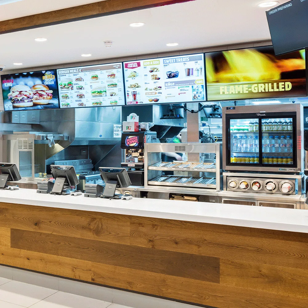 Подвесной настенный Hd экран Digital Signage доска меню ЖК-дисплей рекламы для ресторана кафе