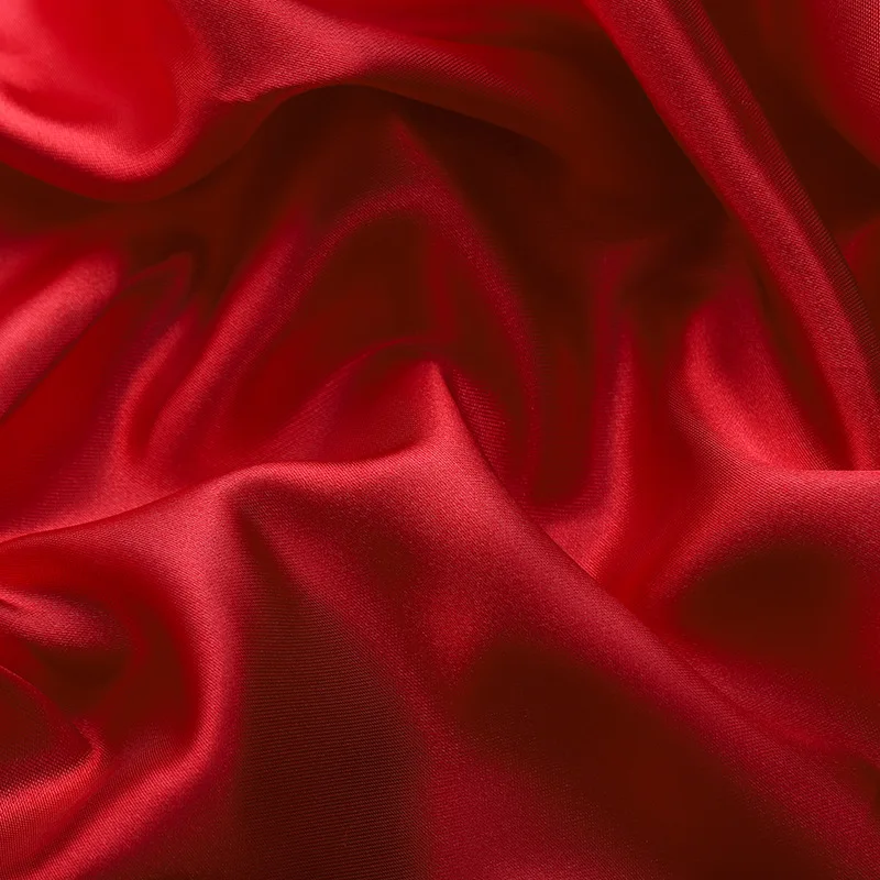 Wholesale 100% Polyester Fabrics Customized  Imitation Acetate Satin Fabrics Thick Satin Fabrics For Dress