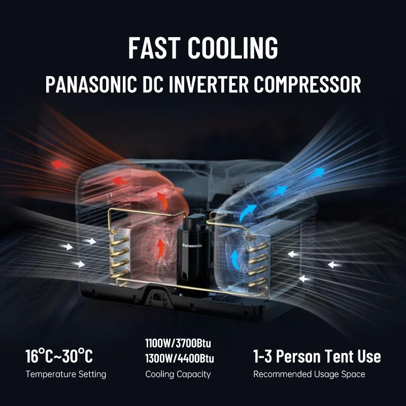 Wholesale 110V 120V Mobile Cooler Portable Ac Camp Air Conditioner with Removable Filter