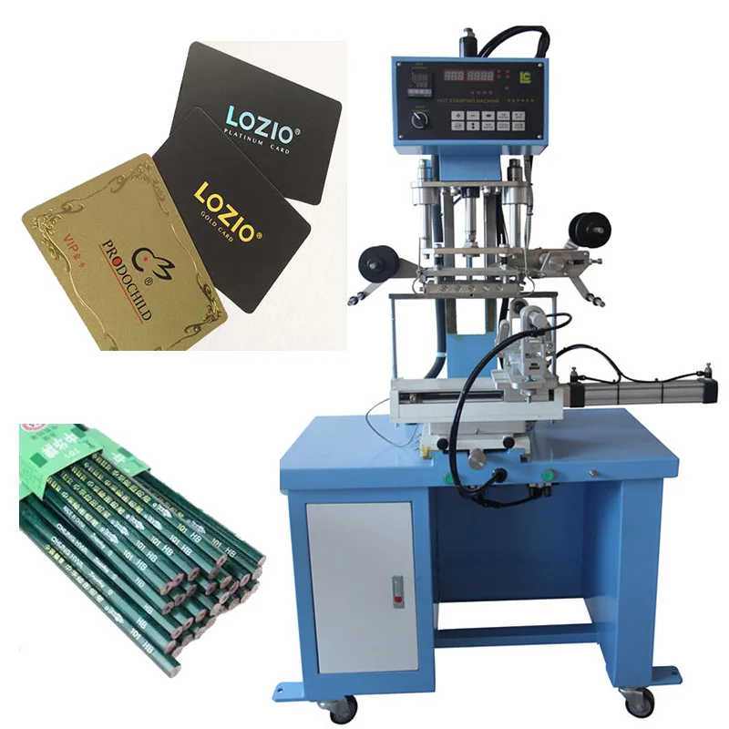 LC Brand Plane  Leather Logo Embossed Hot Foil Stamping Leather Machine For Book Cover