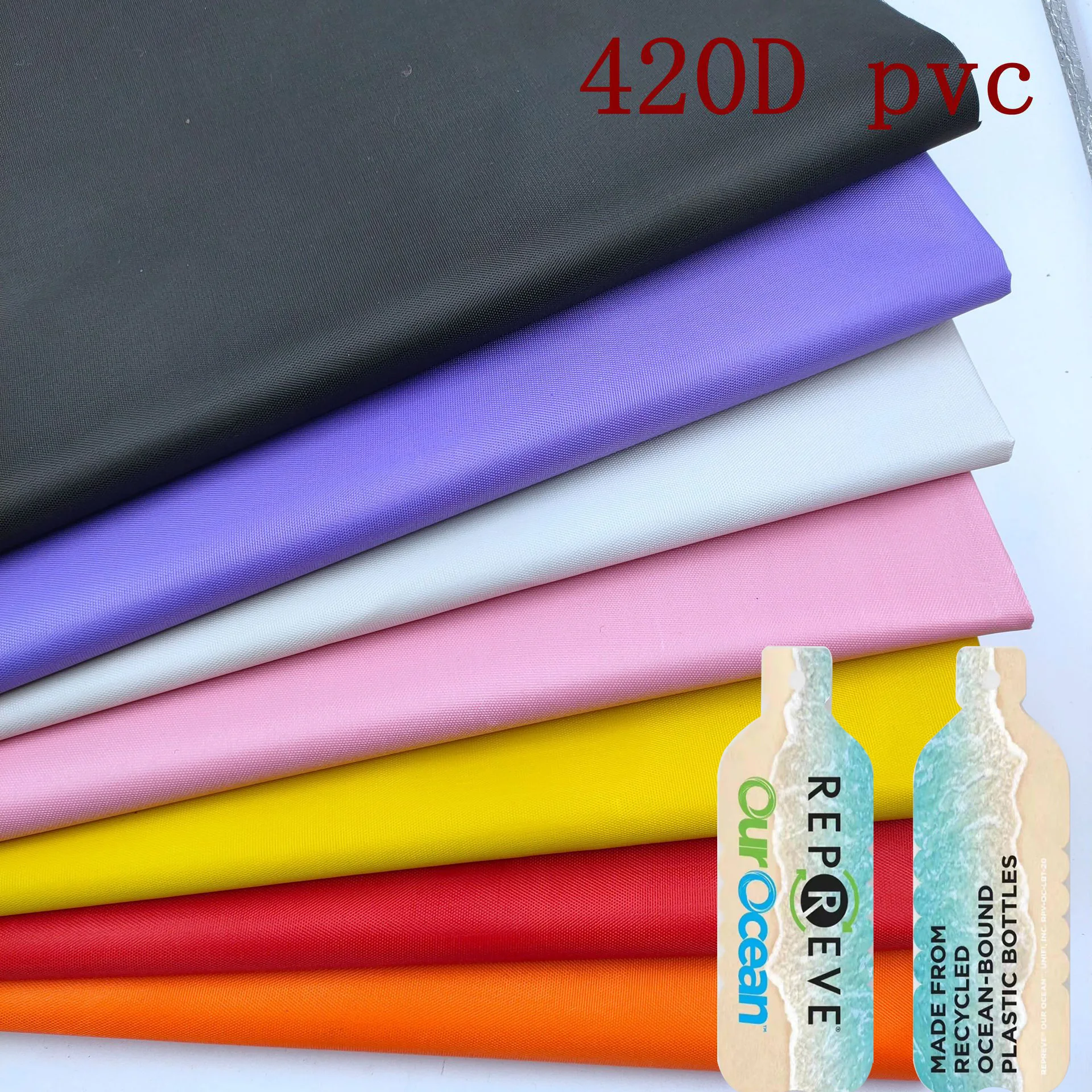 China direct factory waterproof polyester 420d oxford fabric for bag material in stock